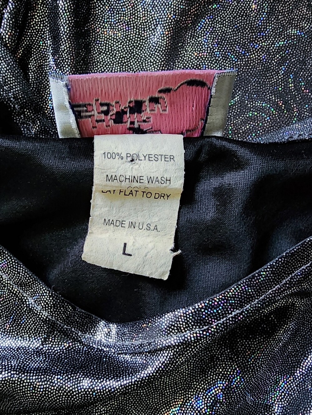 Vintage Y2K Hairspray Metallic Silver Holographic Millennium Party Slip Dress - Picture 9 of 13